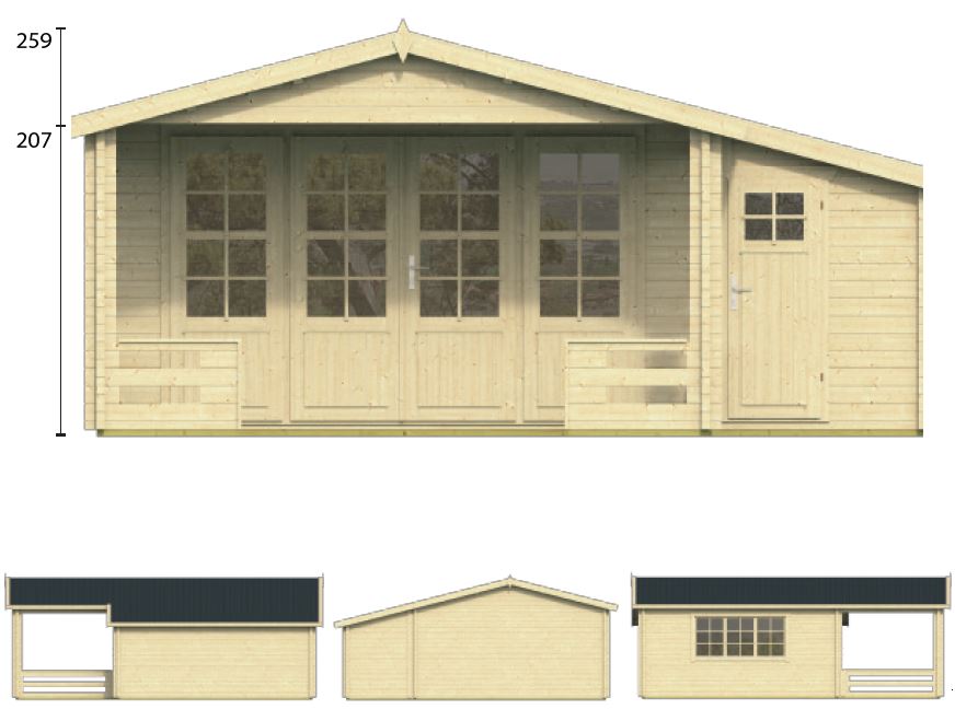 Abri de jardin en bois LIVERPOOL